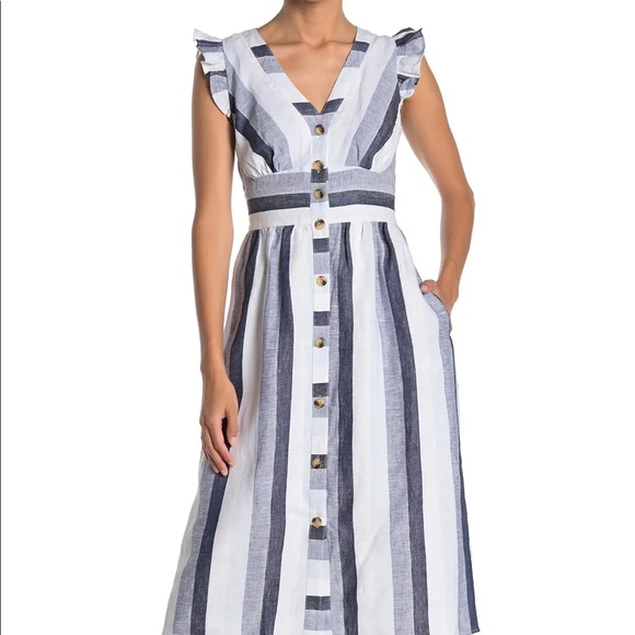 J.Crew Point Sur Ruffle Sleeve Dress - Picture 3 of 6